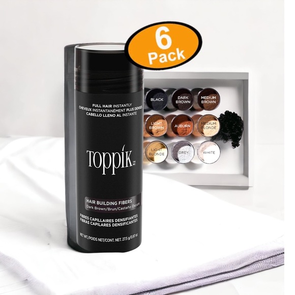 - Toppik Medium Brown Hair Fibers lot of 6 bottles 27.5 oz price drop